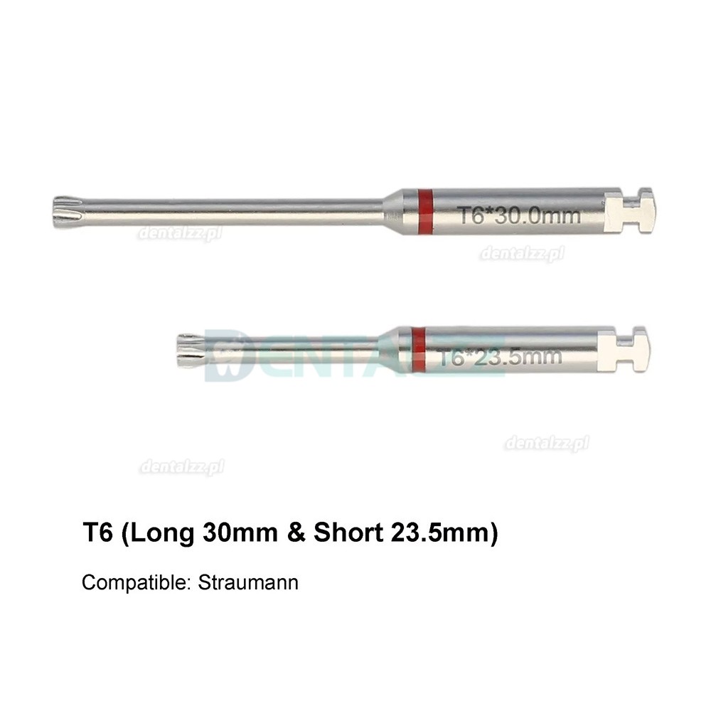 Wkrętak Implantologiczny Sześciokątny do Abutment&oacute;w Typ Latch Stal Nierdzewna Długi i Kr&oacute;tki